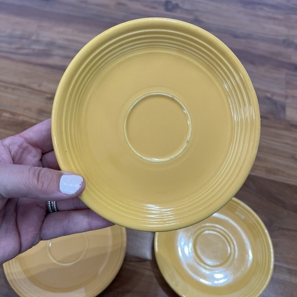 Set of 3 Vintage Fiesta Ware HLC Homer Laughlin China‎ Saucers/Plates 6" - Picture 4 of 9